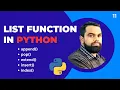 List Functions in Python List Functions Explained in Hindi Saral Programming