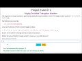 Project Euler 012 - Highly Divisible Triangular Numbers