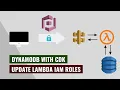 How to setup DynamoDB update Lambda IAM roles using CDK