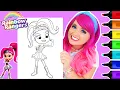 Coloring Rainbow Rangers Rosie Redd Coloring Page Ohuhu Paint Markers