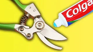 Как заточить секатор за 10 секунд. Старинный секрет!