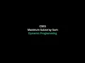 CSES Sorting and Searching Maximum Subarray Sum