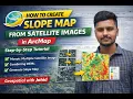 How to Create Slope Map in ArcMap Mosaic Multiple Satellite Images DEM Bangla