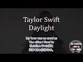 洋楽　和訳 Taylor Swift - Daylight