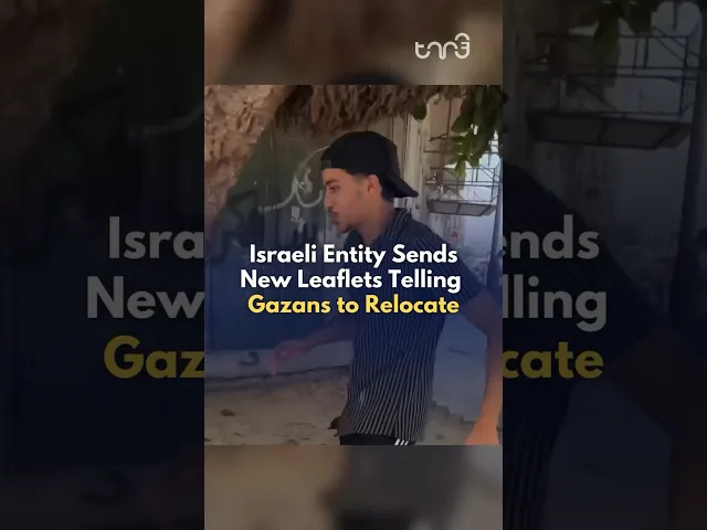 G@zans send message to Israeli entity in response to receiving leaflets instructing them to relocate