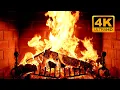 Cozy Fireplace 4K (12 HOURS). Fireplace with Crackling Fire Sounds. Fireplace Ambience