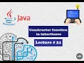 Constructor Function in inheritance Lecture 21