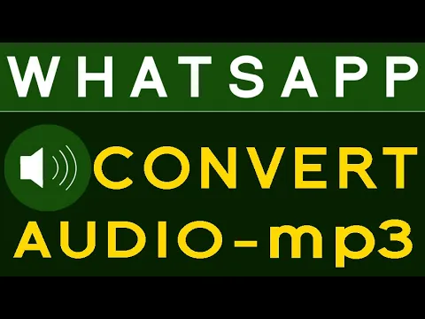 Download MP3 How To  Converted Whatsapp Audio into MP3