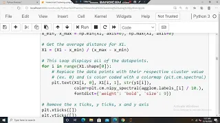 Hierarchical Clustering using python