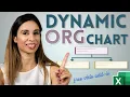 How to Create an Organizational Chart Linked to Data in Excel Easy Dynamic