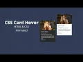 CSS Responsive Card Hover Effects HTML CSS3 Tutorials 2022