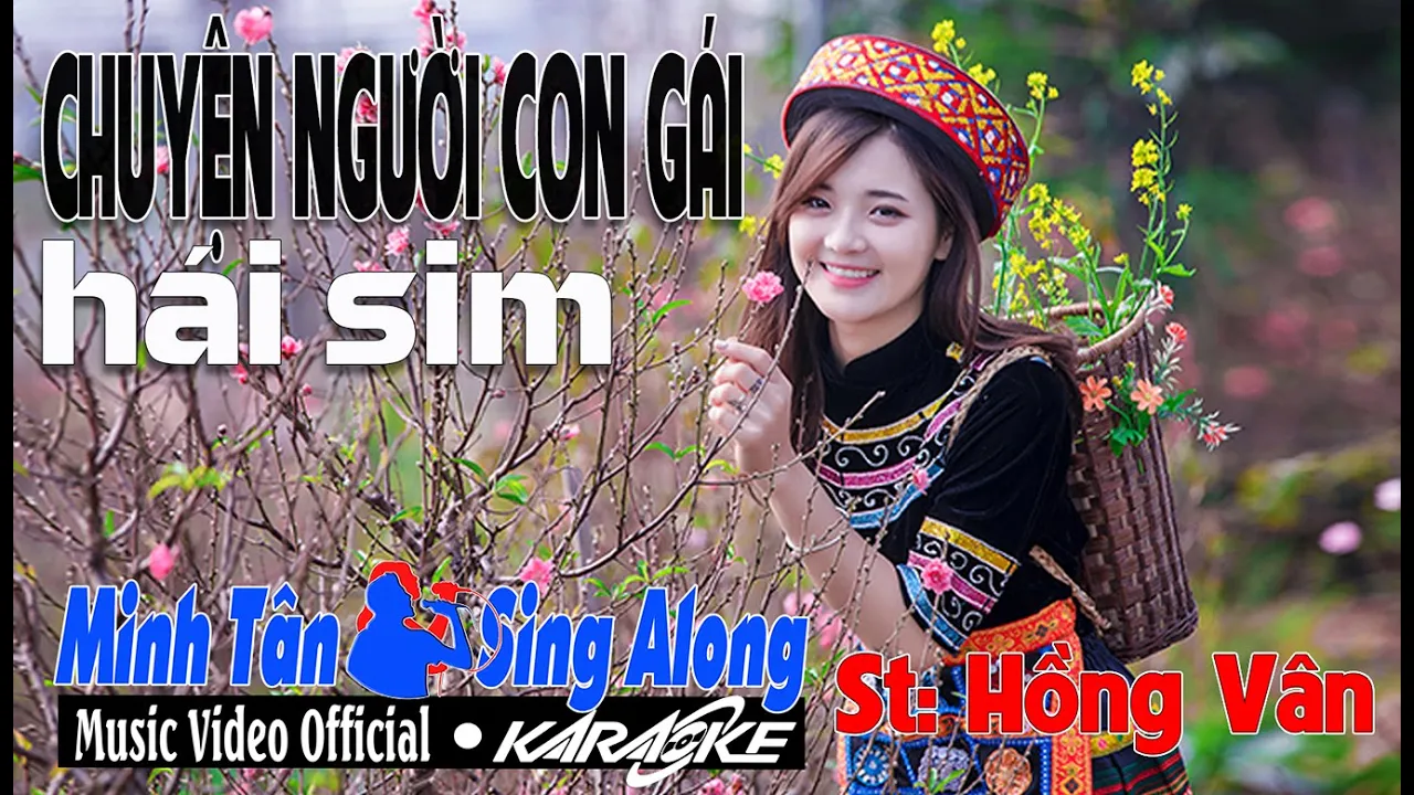 KARAOKE HD | CHUYỆN NGƯỜI CON GÁI HÁI SIM | TONE NỮ | BOLERO | NHẠC TRỮ TÌNH | MINH TÂN KARAOKE