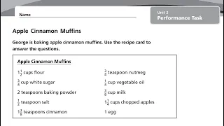 Unit 2 Math Performance Task