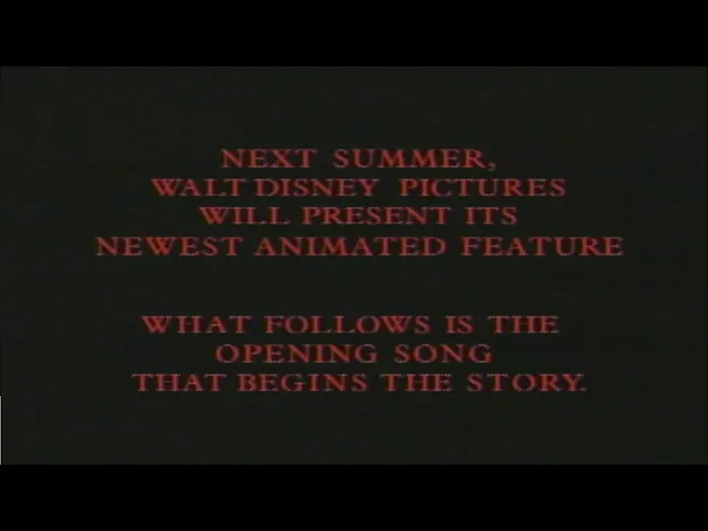 The Lion King - Teaser Trailer #1 (November 12, 1993)