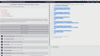 Intermediate Algorithm Scripting Make a Person