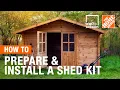 How-To Workshops - How to Prepare and Install a Shed Kit The Home Depot