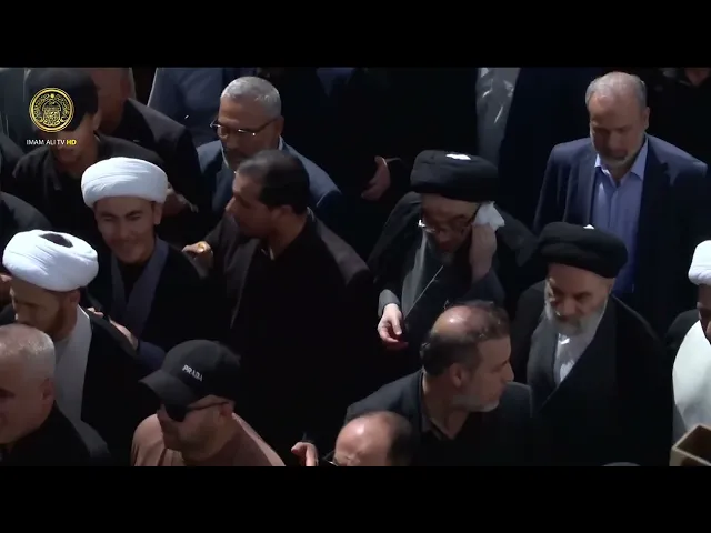 ⁣مراسم تشييع جثمان المرجع الديني الشيخ محمد إسحاق الفياض (قُدّس سرُّه) جوار حرم أمير المؤمنين (ع)