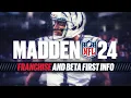 Madden NFL 24 Franchise and Beta First Details