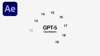 Nobody Believes How Easy This GPT-5 Countdown Is After Effects Tutorial