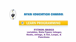 Python Programming Course - Lesson1 Variables Data Types