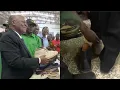 TAZAMA BOARDGUARD WA MAGUFULI ALIVYOMVUA KIATU NA KUMVALISHA VIPYA