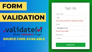 How to validate form in jquery with example Registration form validation in jquery step by step