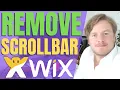 How to Remove Scrollbar in Wix Website Using CSS