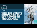 Why did utility companies shut off power to thousands of Oregonians