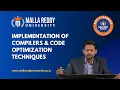 Implementation of Compilers Code Optimization Techniques MRU E-Learning