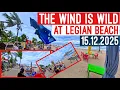 Very strong winds at Legian Beach on December 15, 2025, Very bad for businesses 