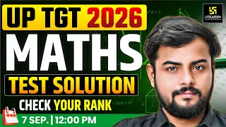 UP TGT 2026 Maths| Mock Test Complete Paper Solution and Analysis | Rajesh Sir