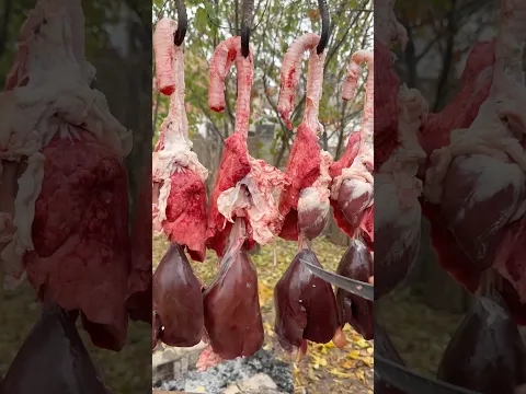 Kuzu ciğer sarma - Lamb Liver Wrap #cooking #food #asmr #kebab #lamb #meat #beef #recipe #yemek #fyp