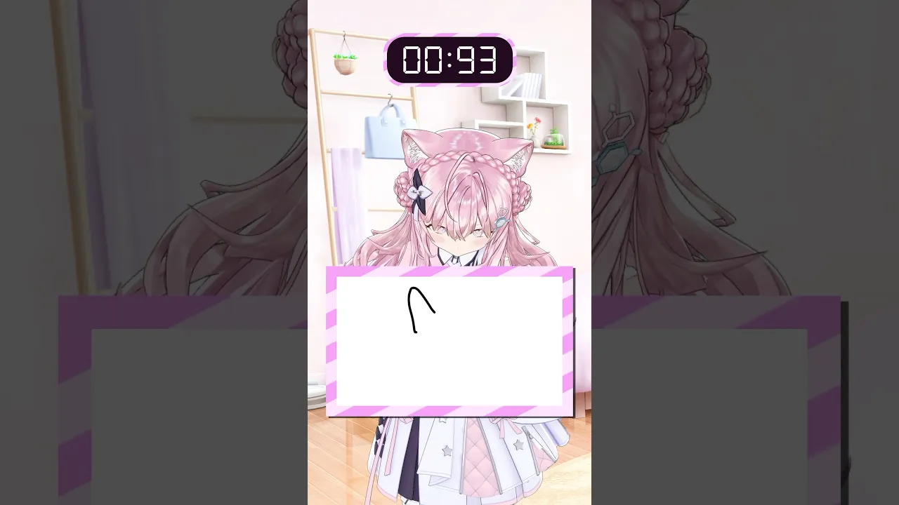 あのホロメンの似顔絵を描いて当てさせろ!!Part5【5.4秒チャレンジ】 #shorts #ホロライブ #hololive #博衣こより #54チャレ