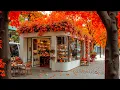 Download Lagu Charming Autumn Café Jazz 🍂 Cozy Street Corner with Smooth Jazz Music for Study \u0026 Relaxation
