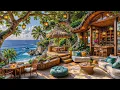 Download Lagu Gentle Summer Jazz Music 🌊 Serene Oceanfront Coffee Porch Vibes with Calm Waves for a Positive Mood