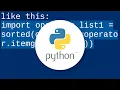 Sorting a Python list by two fields