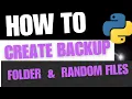 Python Beginner Project How to Create Backup files for Data Storage