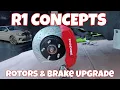 Durango R1 Concepts rotors and brake pads upgrade CCI Auto Caliper Covers Installation Review