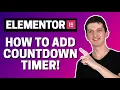 How To Add Countdown Timer In Elementor