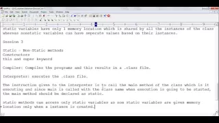 Static and non static methods constructors in Java