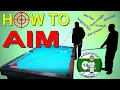 How to Aim Pool Shots Billiard Training Intellectual Tutorial