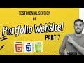 Responsive Portfolio Website using HTML CSS Nodejs Part 7