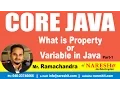 What is Property or Variable in Java Part 1 Core Java Tutorial Mr Ramachandra