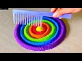 Lagu Easy FLOWER Rangoli Design/Simple Rangoli Design for festival/ Rangoli designs with colours/रंगोली