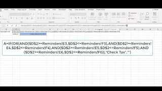 Excel-VBA Bill Reminders