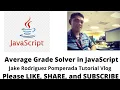 Average Grade Solver in JavaScript