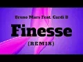 Download Lagu Bruno Mars - Finesse (Remix) (Lyrics / Lyric Video) Feat. Cardi B