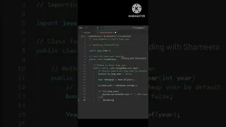 To Check Leap Year or not Using IsLeap Method CodingwithShameera1