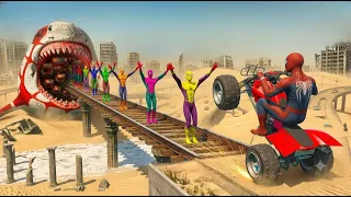 GTA 5- THAT WAS BRUTAL! SPIDER-MAN WITH A BASEBALL BAT vs SUPERHEROES! (Euphoria Physics) #4