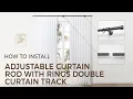 How to Install Adjustable Curtain Rod with Rings